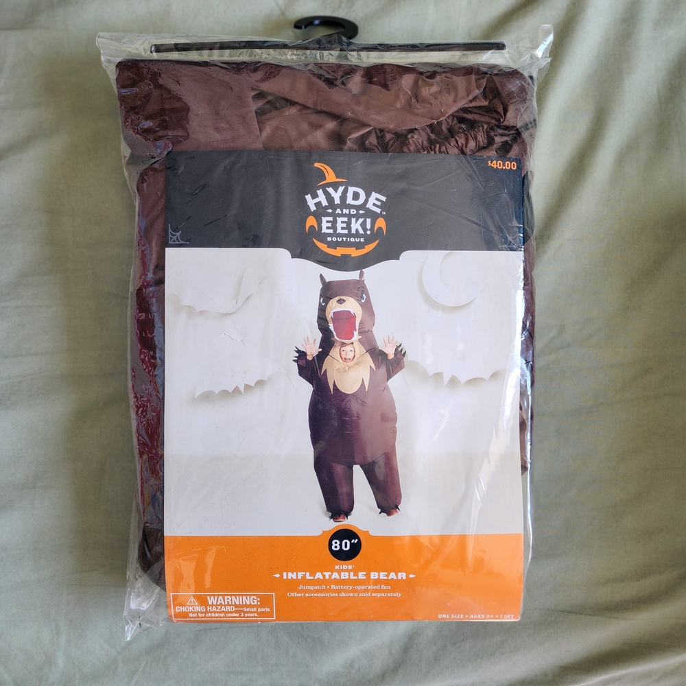 Hyde & Eek! Kids Inflatable Bear Halloween Costume One Size